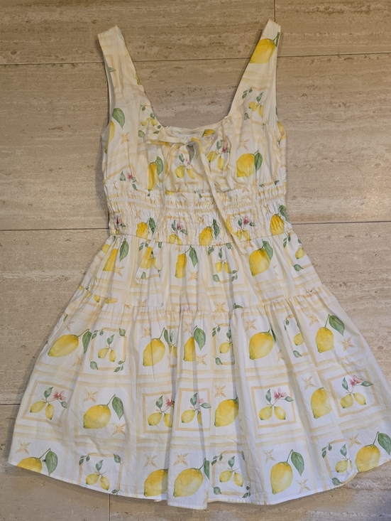 Petal & Pup Dresses & Skirts - Petal & Pup Lemon Print Smocked Sundress